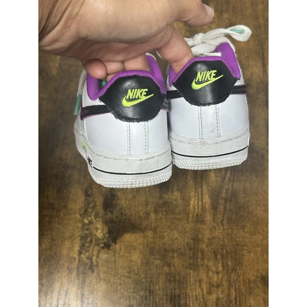 Nike AIR FORCE 1 LOW '07 LV8‎ GS Purple [DX3933-100] Size 11.5C Youth Toddler